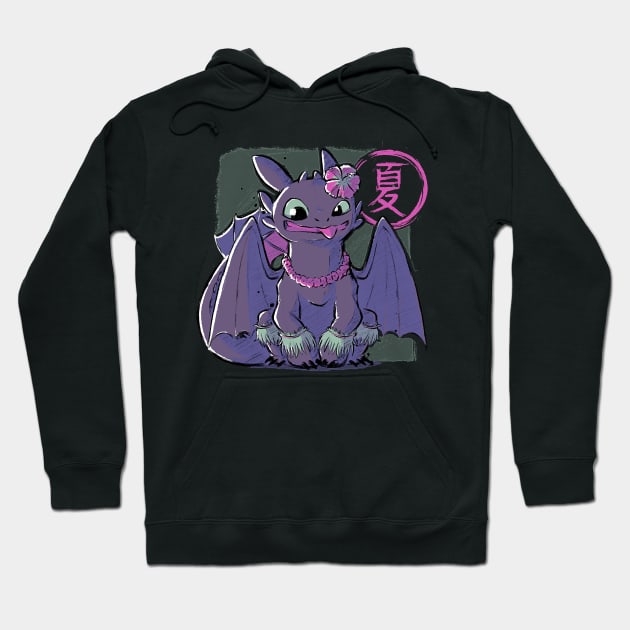 Summer Toothless Hoodie by anosek1993